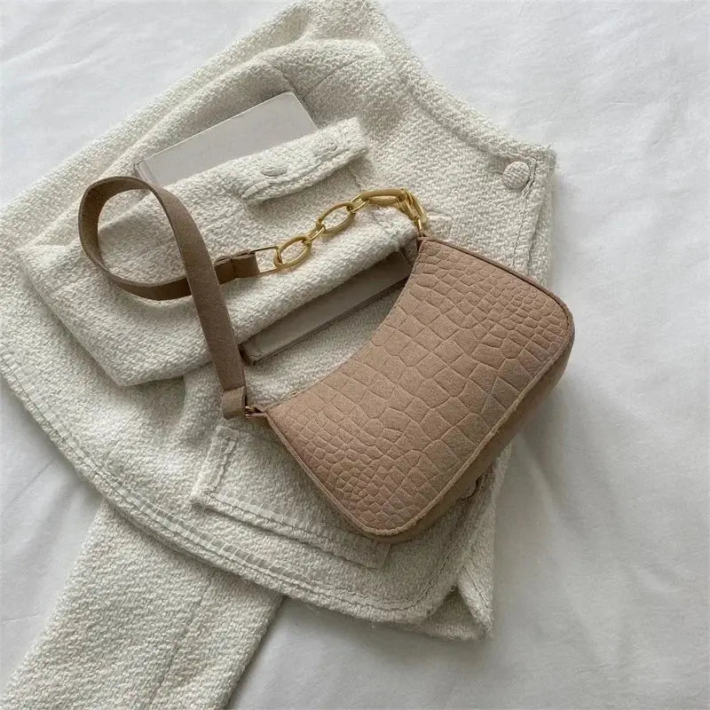 Wool Fiber Small Square Bag – Korean Style Fashion Shoulder Bag Sparkling Chamber