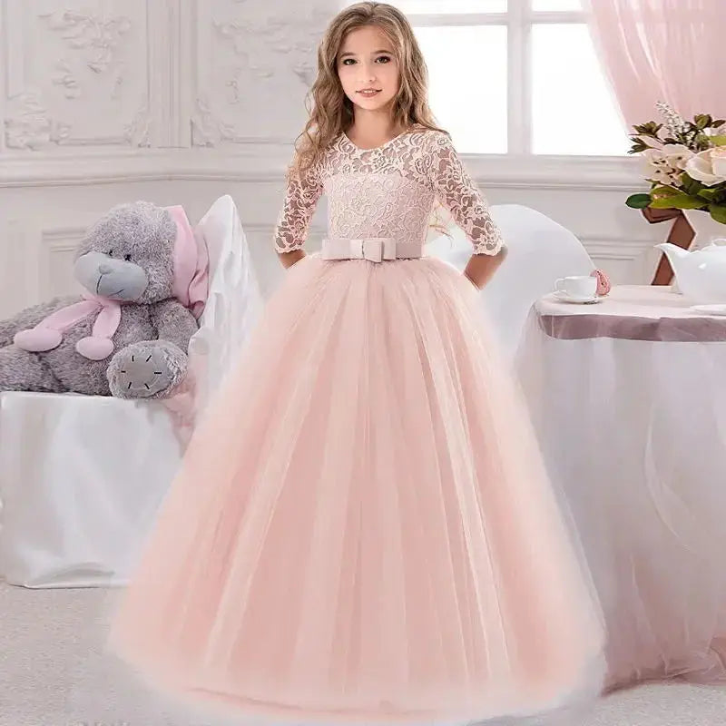 Girls' Princess Party Dress – Christmas, Birthday, Wedding (3-14Y) Sparkling Chamber