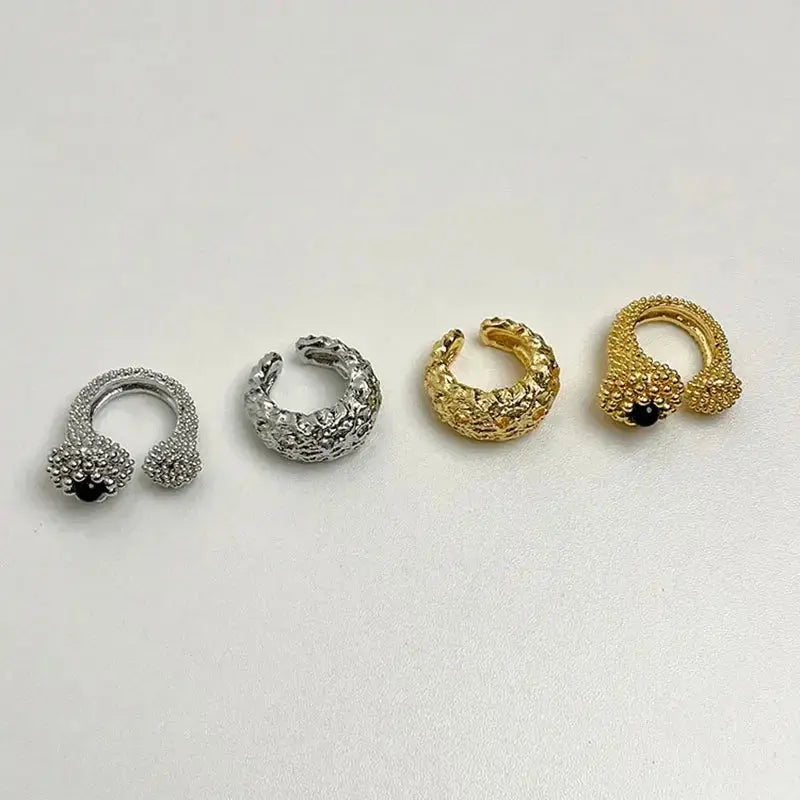 Luxury Temperament Metal Open Rings for Women Sparkling Chamber