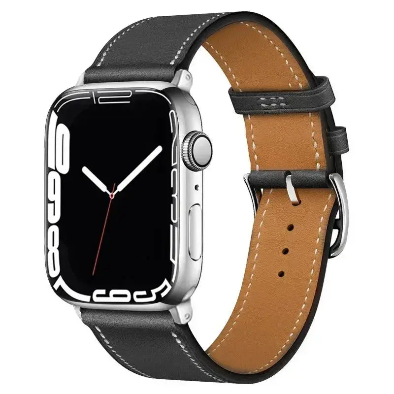 Leather Strap for Apple Watch 38mm-49mm, Loop Bracelet for iWatch Sparkling Chamber