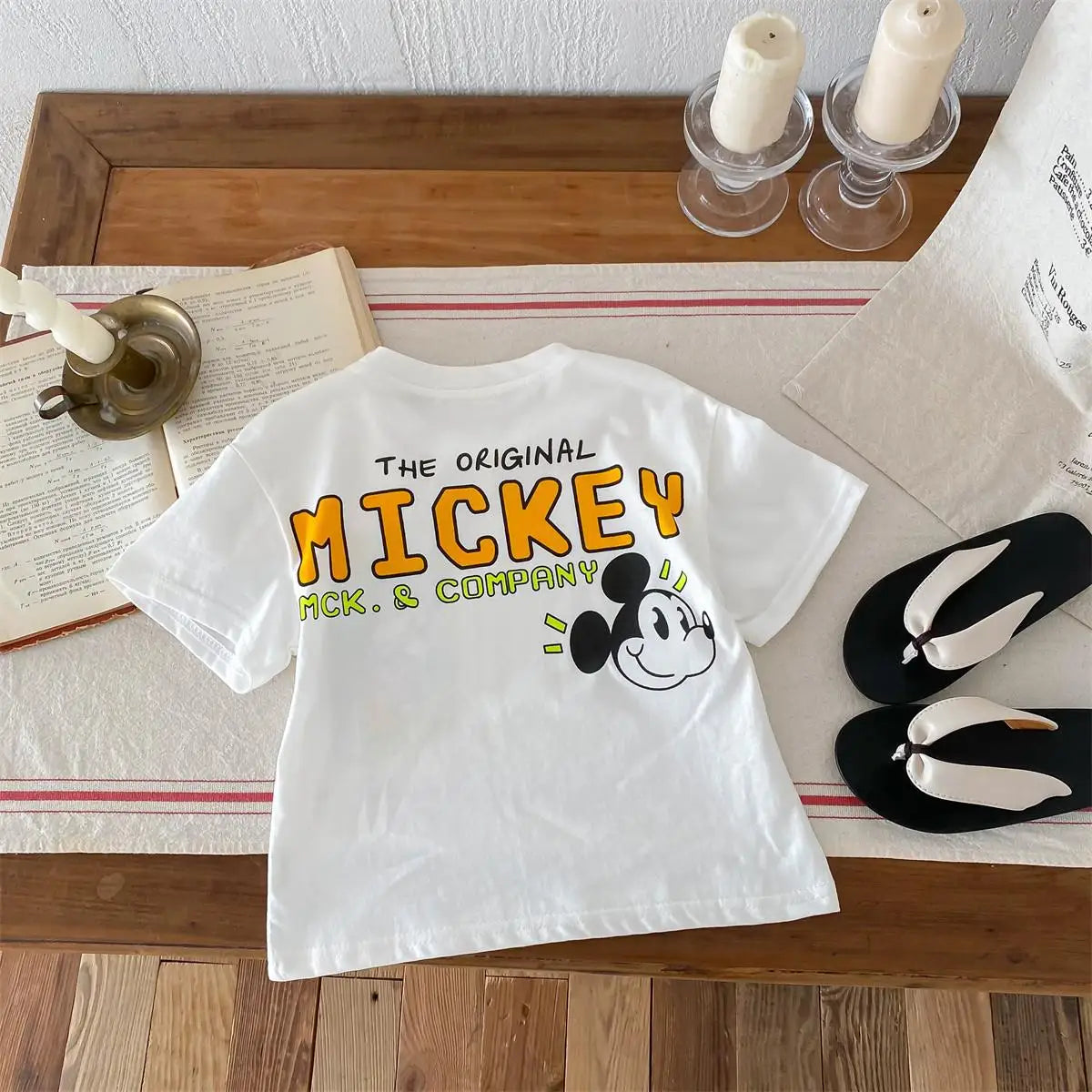 Disney Mickey Kids Summer Cartoon T-Shirt for Boys and Girls