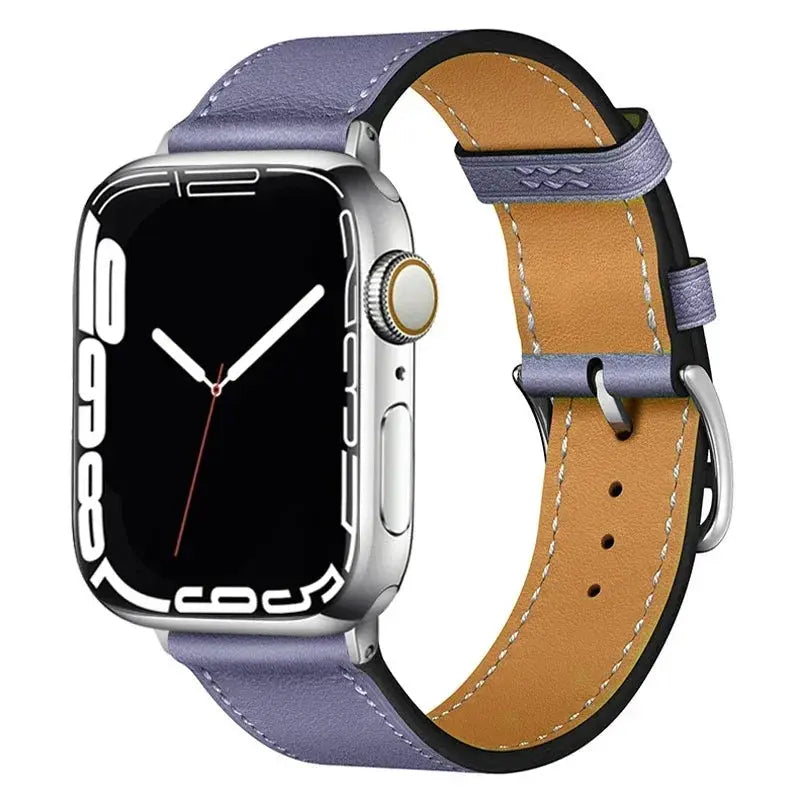 Leather Strap for Apple Watch 38mm-49mm, Loop Bracelet for iWatch Sparkling Chamber