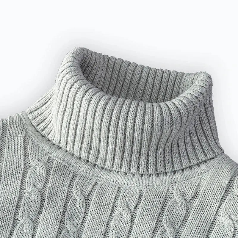 New Casual Men's Turtleneck Woolen Sweater - Autumn & Winter Jumper Sparkling Chamber