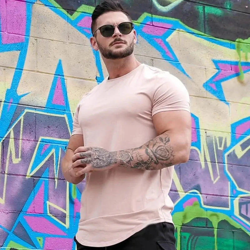 Men's Casual Breathable Short Sleeve T-Shirt Sparkling Chamber