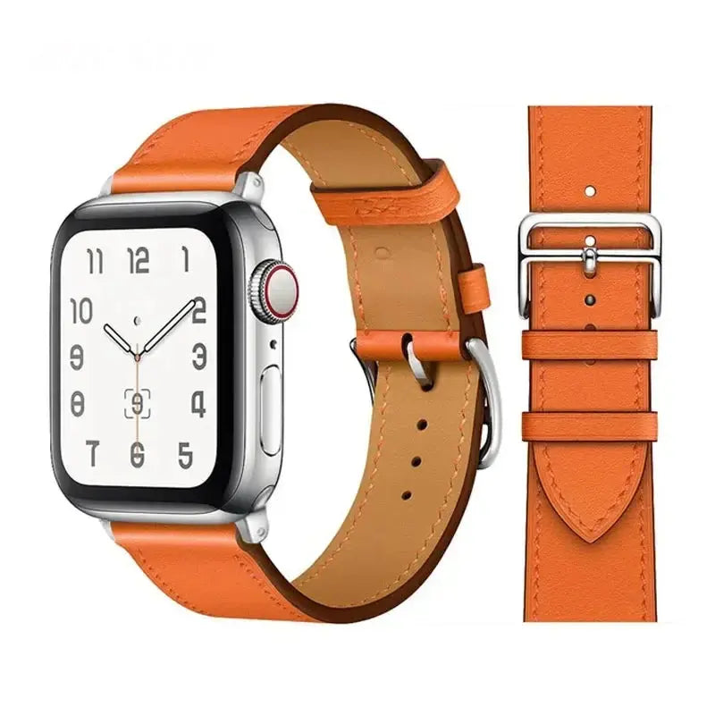 Leather Strap for Apple Watch 38mm-49mm, Loop Bracelet for iWatch Sparkling Chamber