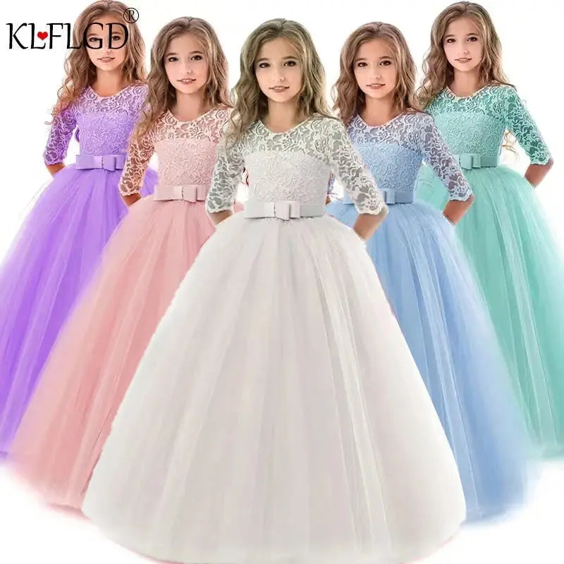 Girls' Princess Party Dress – Christmas, Birthday, Wedding (3-14Y) Sparkling Chamber