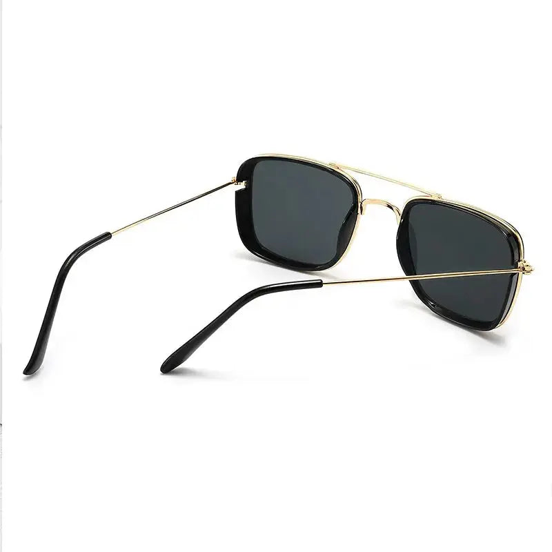 Fashion Sunglasses European and American Metal Small Square Frame Korean Version Glasses Retro Square Sunglasses UV Protection Sparkling Chamber