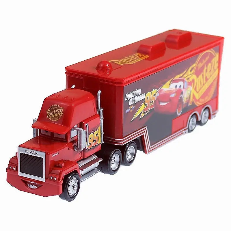 Disney Pixar Cars 3 1:55 Lightning McQueen & Mack Alloy Car Model Sparkling Chamber