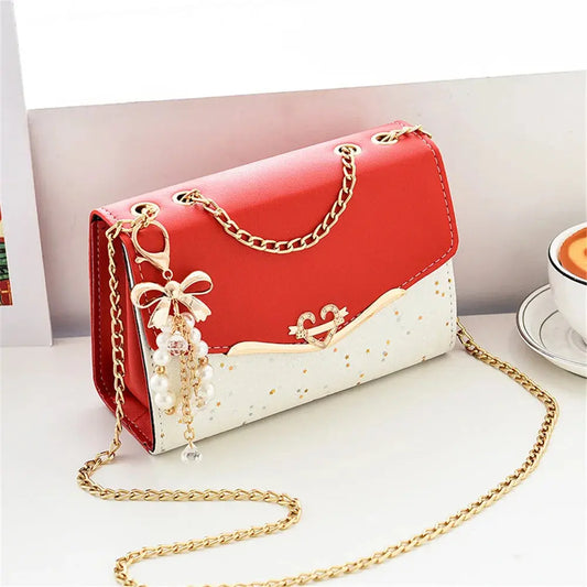 Trendy Sequin Shoulder Bag with Tassel Pendant Sparkling Chamber