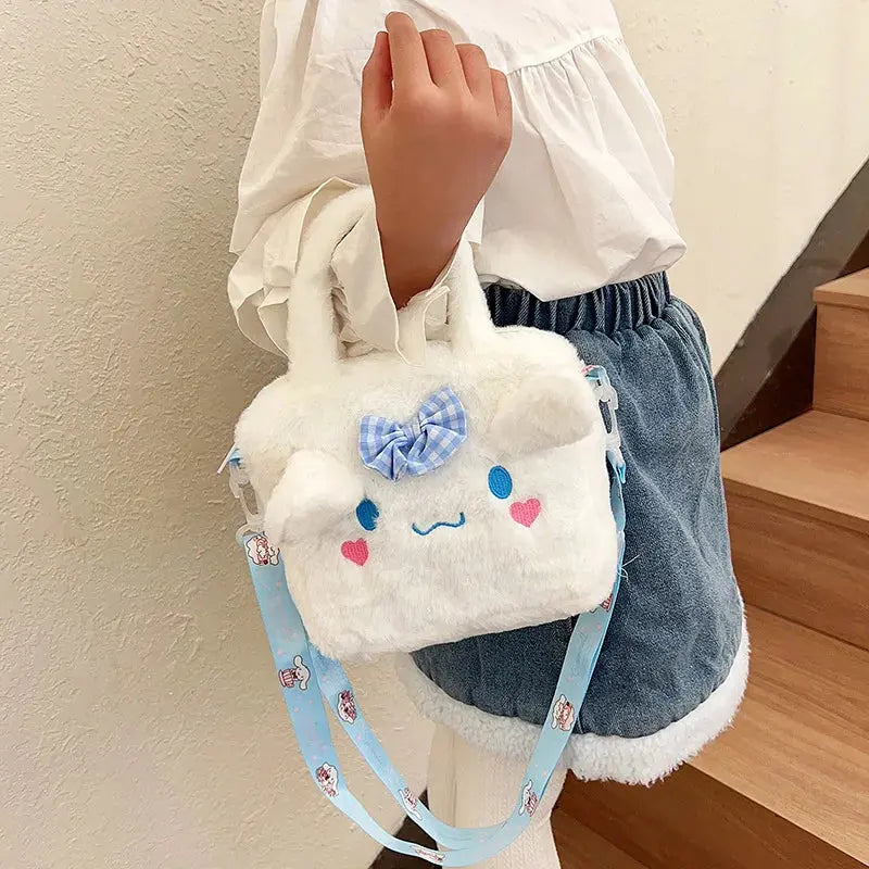 Sanrio Kawaii Kuromi Cinnamoroll My Melody Plush Handbag Sparkling Chamber