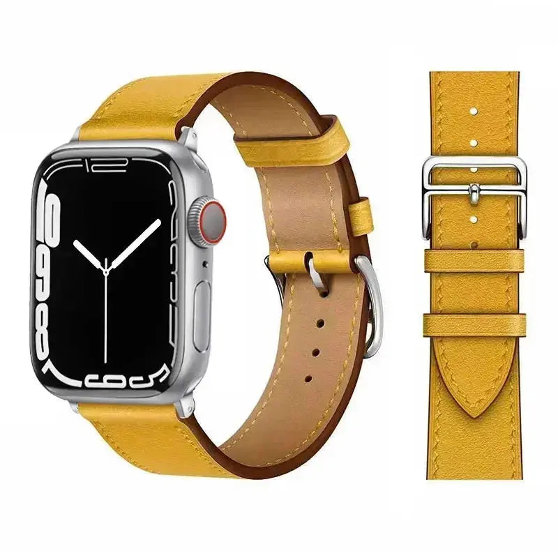 Leather Strap for Apple Watch 38mm-49mm, Loop Bracelet for iWatch Sparkling Chamber