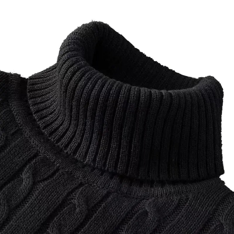 New Casual Men's Turtleneck Woolen Sweater - Autumn & Winter Jumper Sparkling Chamber