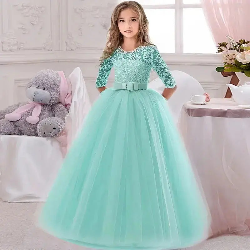 Girls' Princess Party Dress – Christmas, Birthday, Wedding (3-14Y) Sparkling Chamber