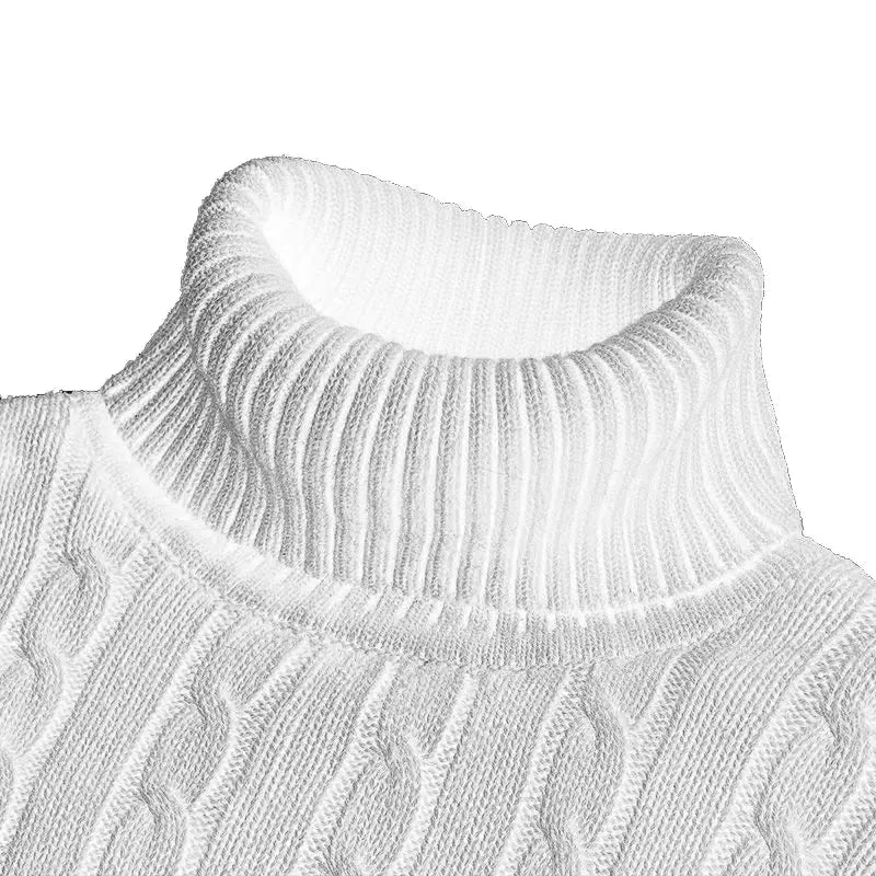 New Casual Men's Turtleneck Woolen Sweater - Autumn & Winter Jumper Sparkling Chamber