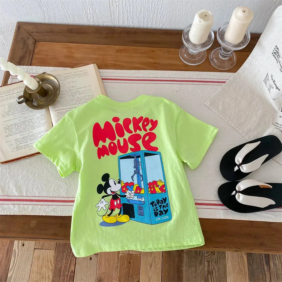 Disney Mickey Kids Summer Cartoon T-Shirt for Boys and Girls Sparkling Chamber