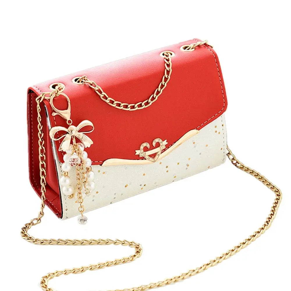 Trendy Sequin Shoulder Bag with Tassel Pendant Sparkling Chamber