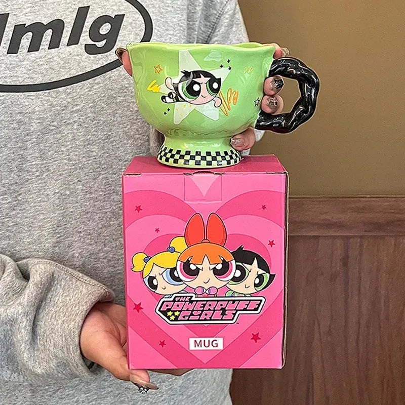 The Powerpuff Girls Cute Cartoon Mug/Buttercup Bubbles Blossom Sparkling Chamber