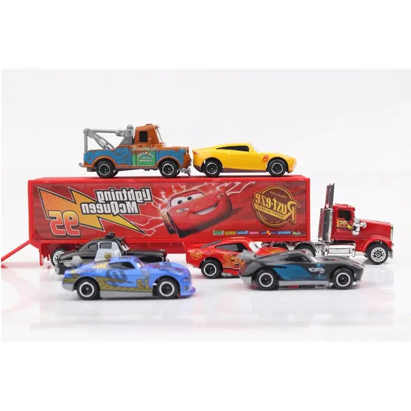 7pcs Disney Pixar Cars 3 Diecast Car Model Set Sparkling Chamber