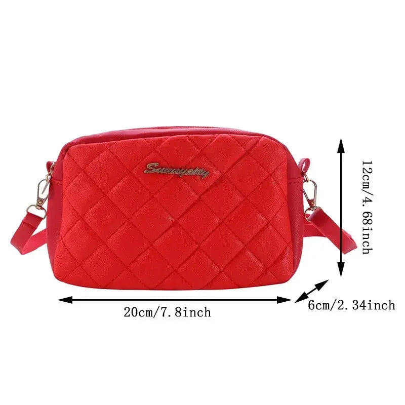 Small Embroidery Messenger Bag for Women – 2024 Trend Sparkling Chamber