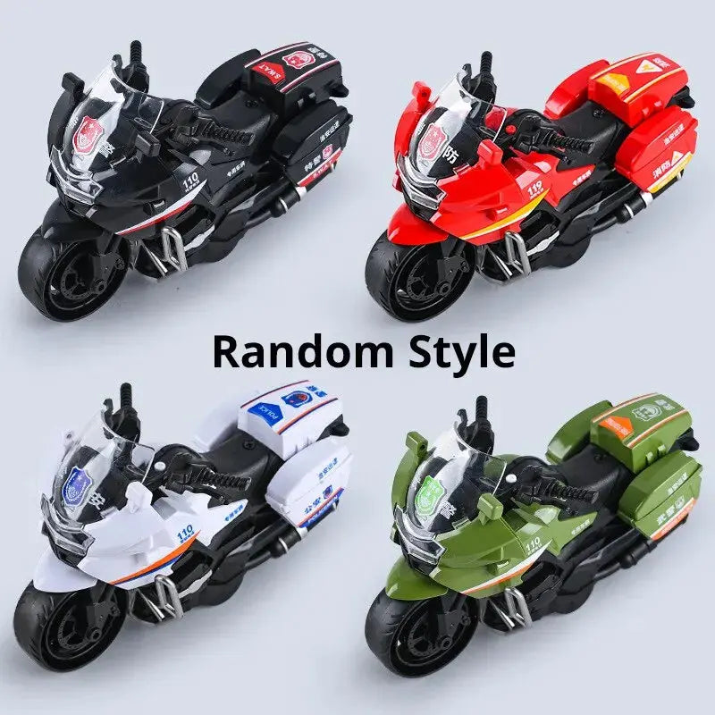 1Pc Inertia Motorcycle SWAT Fire Toy – Random Style Sparkling Chamber