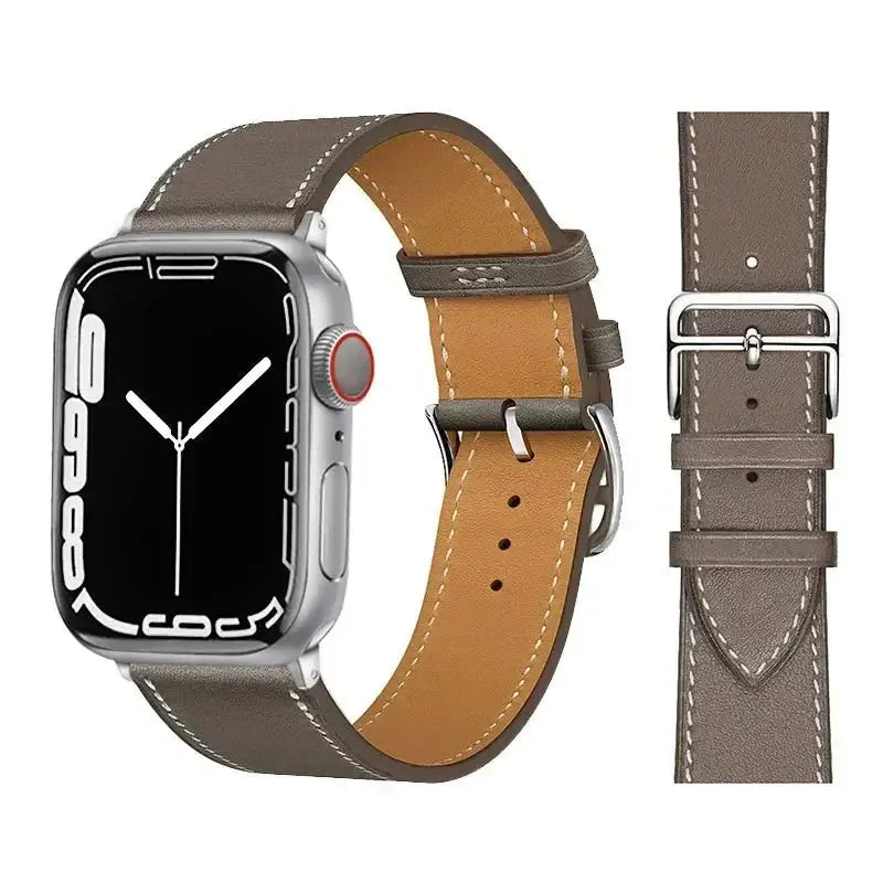 Leather Strap for Apple Watch 38mm-49mm, Loop Bracelet for iWatch Sparkling Chamber