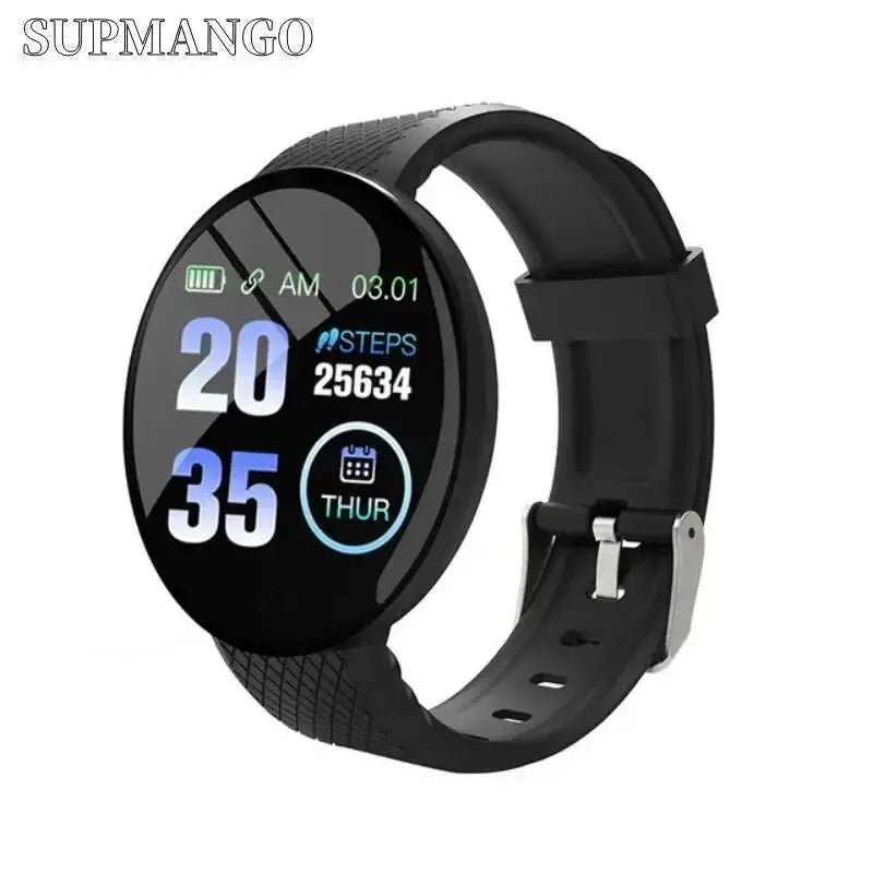 SUPMANGO Smartwatch Fitness Tracker with Pedometer & Blood Pressure Sparkling Chamber