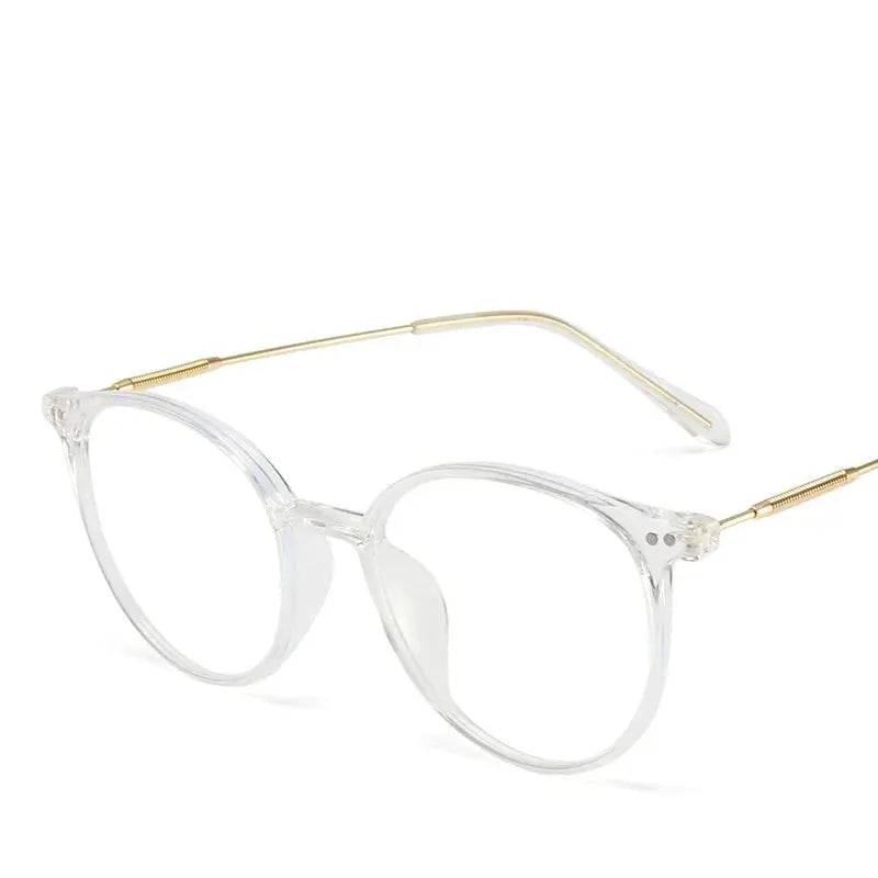 Men And Women Round Anti Blue Glasses Computer Frame Optical Lenses New Arrival 2023 Sparkling Chamber