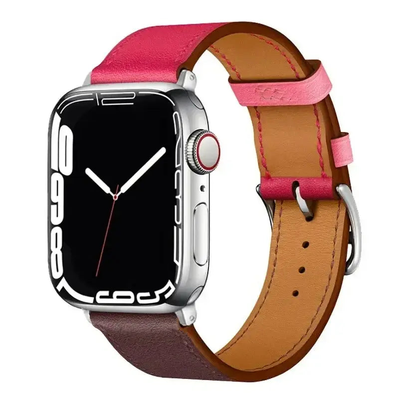 Leather Strap for Apple Watch 38mm-49mm, Loop Bracelet for iWatch Sparkling Chamber