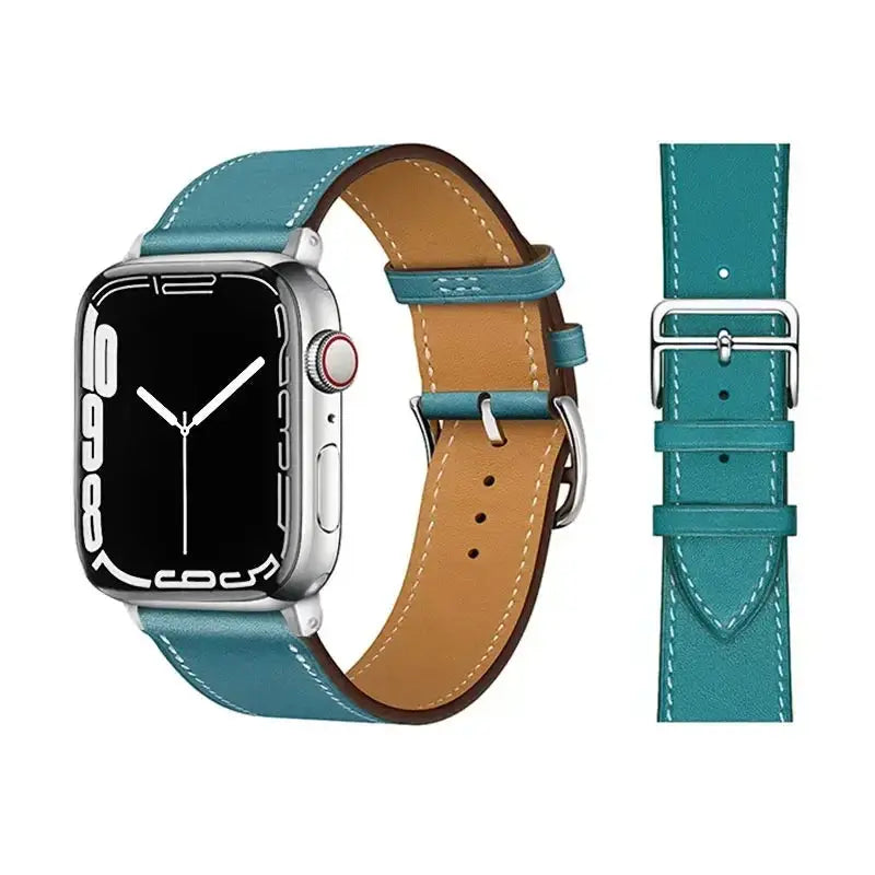 Leather Strap for Apple Watch 38mm-49mm, Loop Bracelet for iWatch Sparkling Chamber