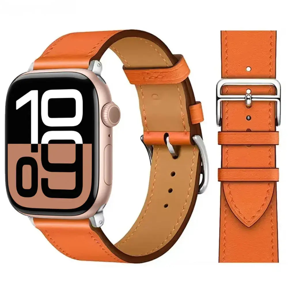 Leather Strap for Apple Watch 38mm-49mm, Loop Bracelet for iWatch Sparkling Chamber