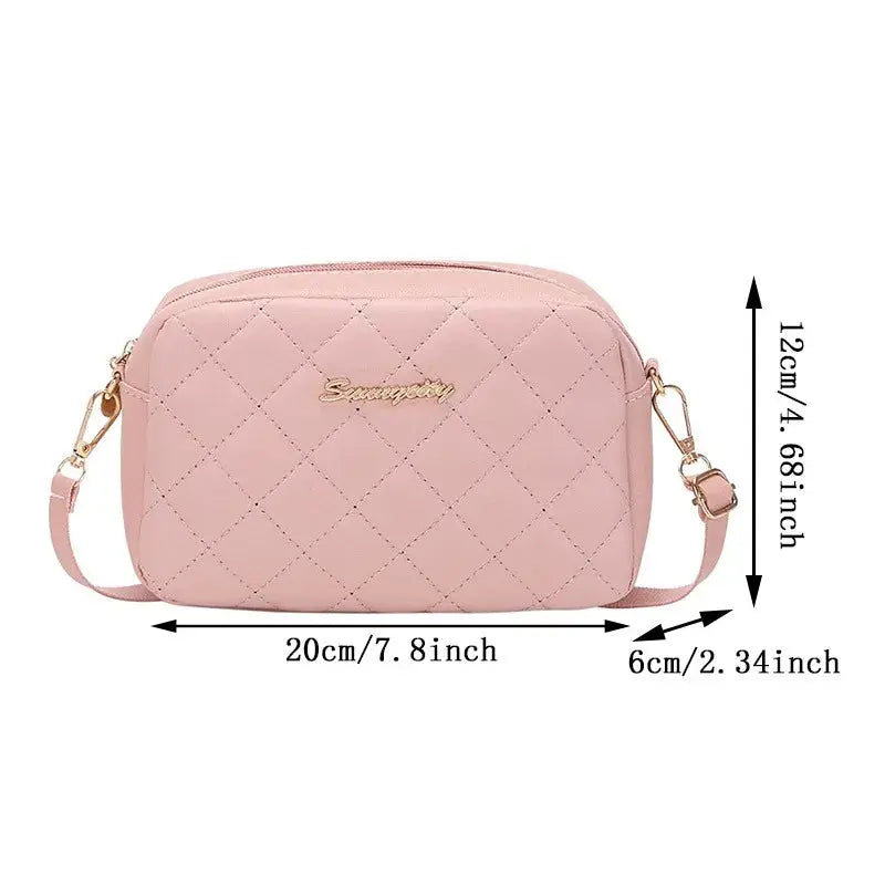 Small Embroidery Messenger Bag for Women – 2024 Trend Sparkling Chamber