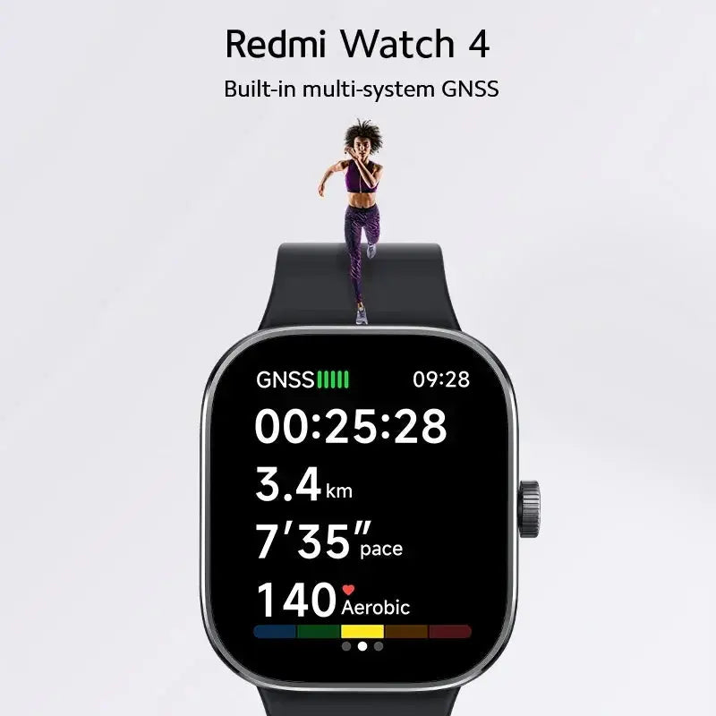 Redmi Watch 4 - 1.97" AMOLED, 20-Day Battery, 5-System GNSS Sparkling Chamber