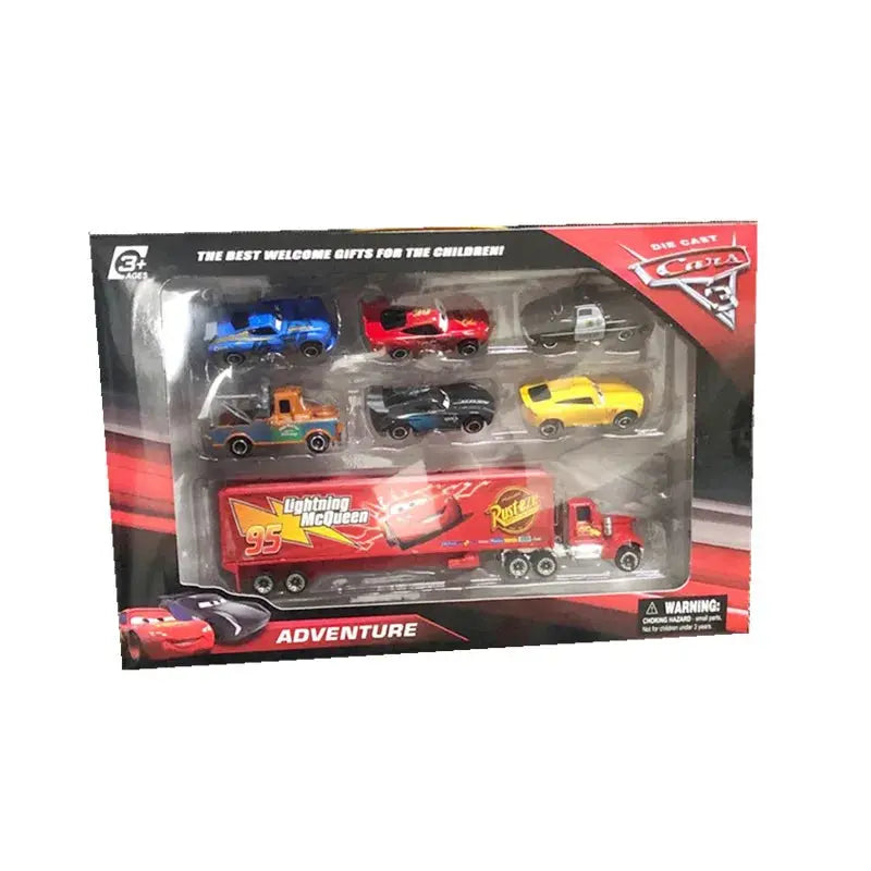 7pcs Disney Pixar Cars 3 Diecast Car Model Set Sparkling Chamber