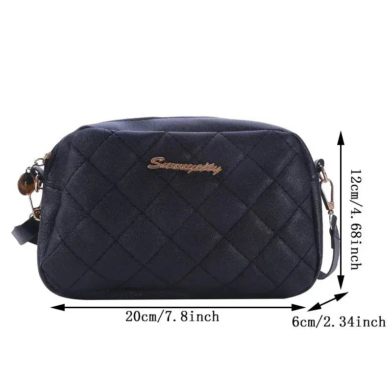 Small Embroidery Messenger Bag for Women – 2024 Trend Sparkling Chamber