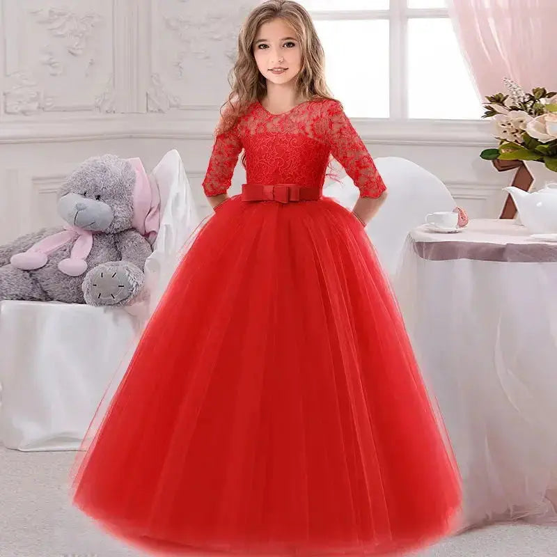 Girls' Princess Party Dress – Christmas, Birthday, Wedding (3-14Y) Sparkling Chamber