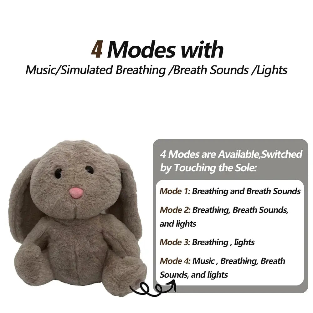 Breathing Bear Baby Soothing Otter Plush Doll Toy Sparkling Chamber