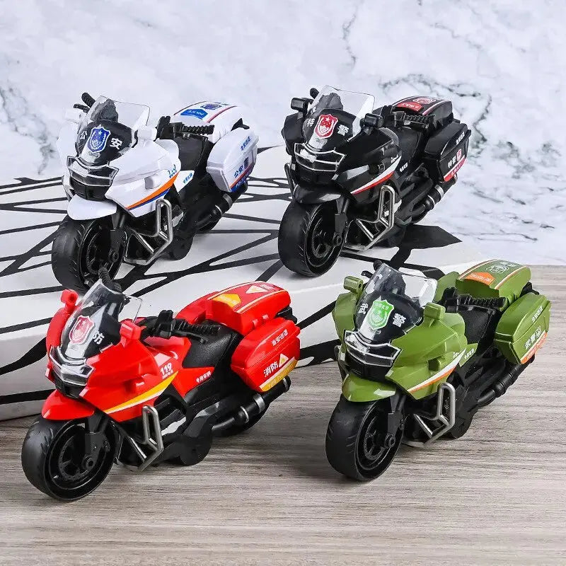 1Pc Inertia Motorcycle SWAT Fire Toy – Random Style Sparkling Chamber