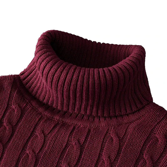 New Casual Men's Turtleneck Woolen Sweater - Autumn & Winter Jumper Sparkling Chamber