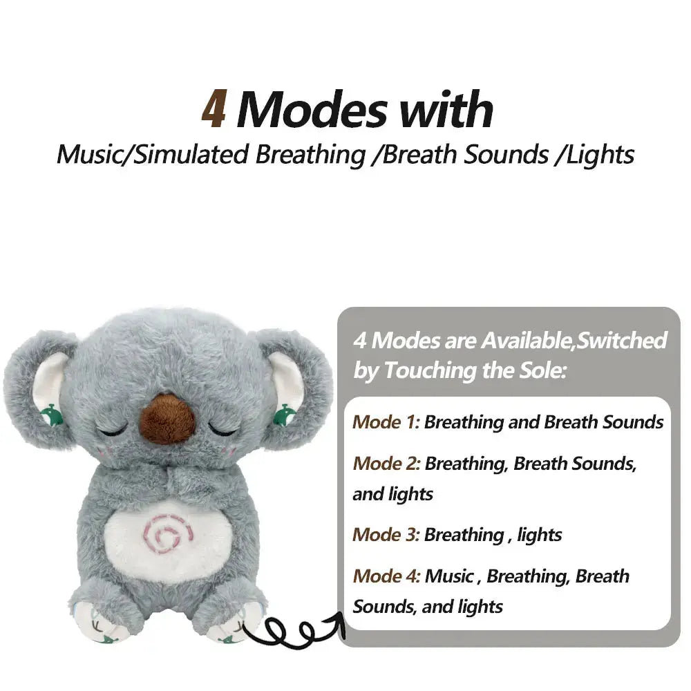 Breathing Bear Baby Soothing Otter Plush Doll Toy Sparkling Chamber