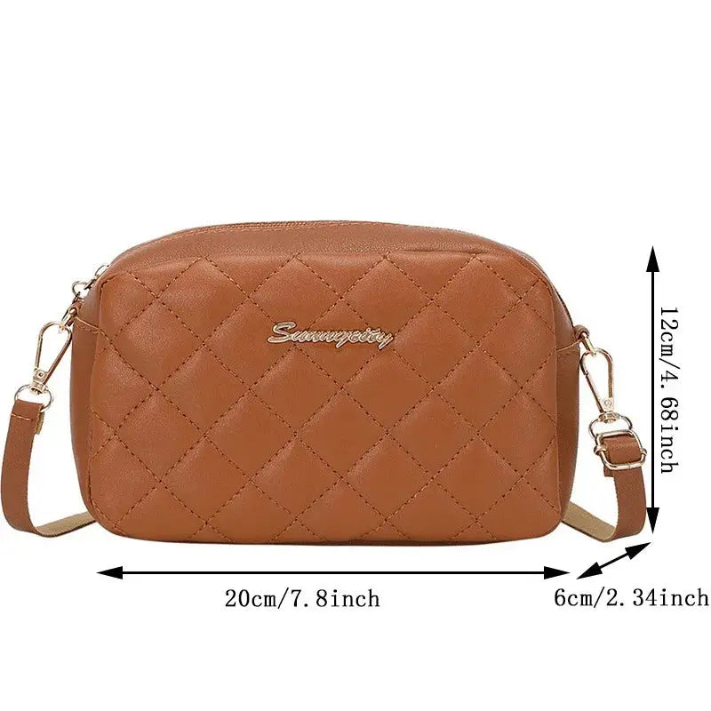 Small Embroidery Messenger Bag for Women – 2024 Trend Sparkling Chamber