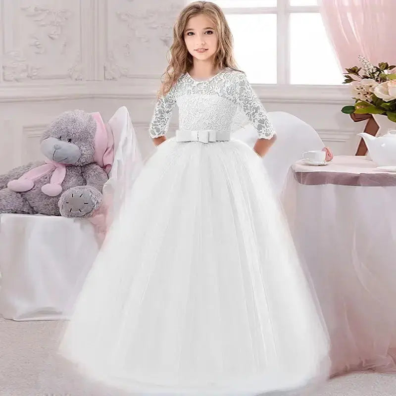 Girls' Princess Party Dress – Christmas, Birthday, Wedding (3-14Y) Sparkling Chamber