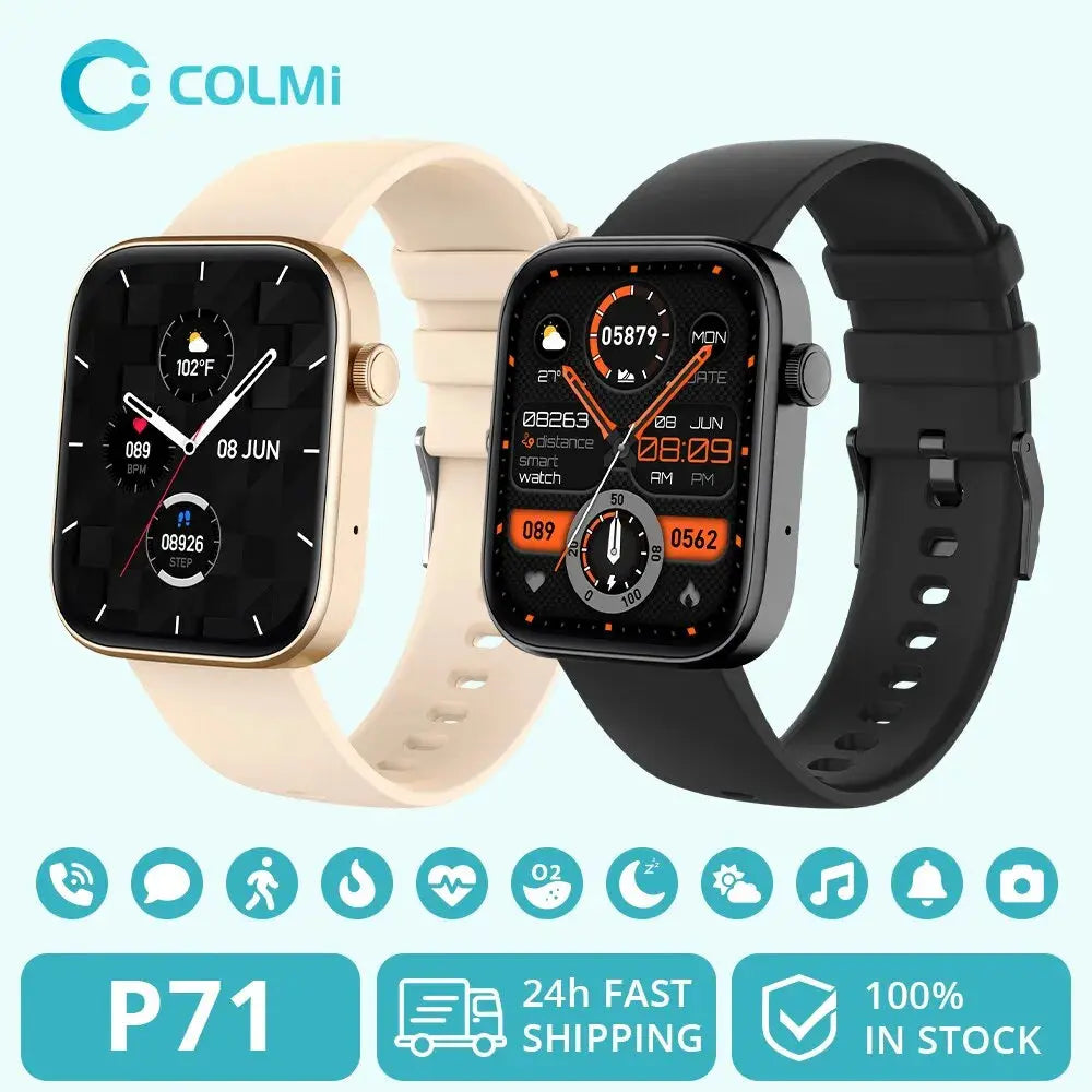 COLMi P71 Voice Calling Smartwatch for Men & Women Sparkling Chamber