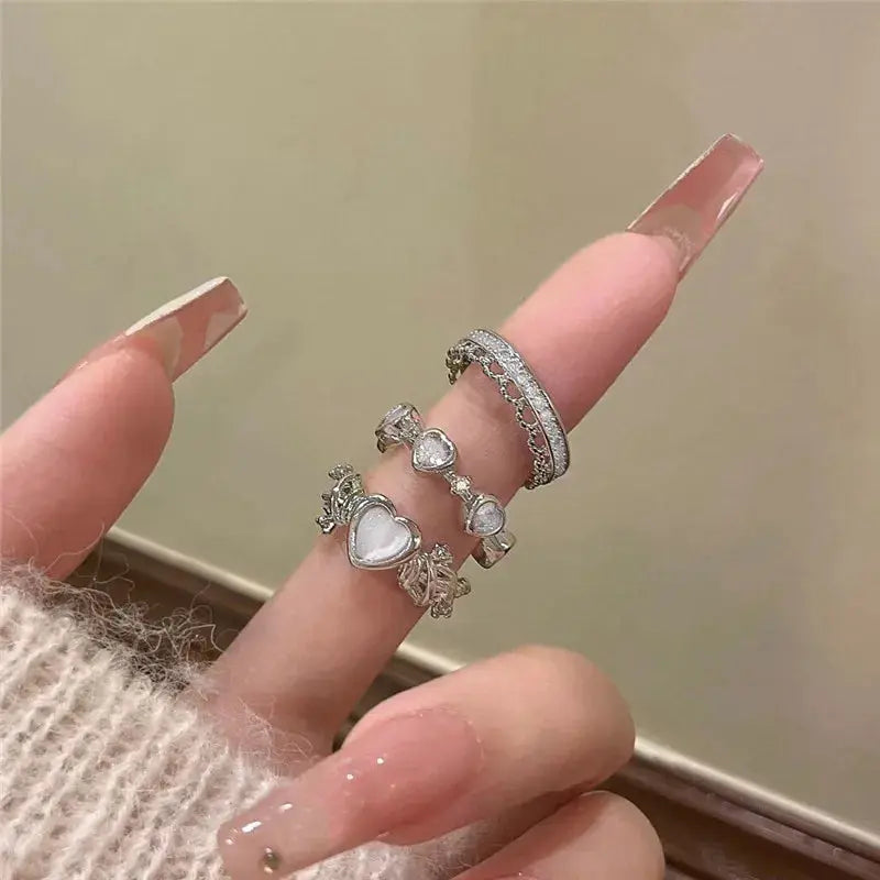 Trendy Geometric Wedding Band for Women Sparkling Chamber