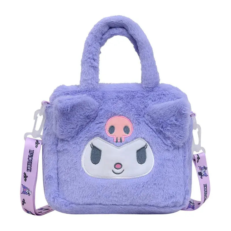 Sanrio Kawaii Kuromi Cinnamoroll My Melody Plush Handbag Sparkling Chamber