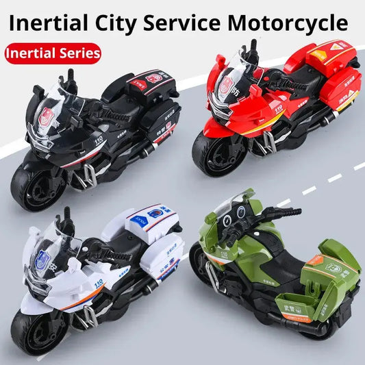 1Pc Inertia Motorcycle SWAT Fire Toy – Random Style Sparkling Chamber