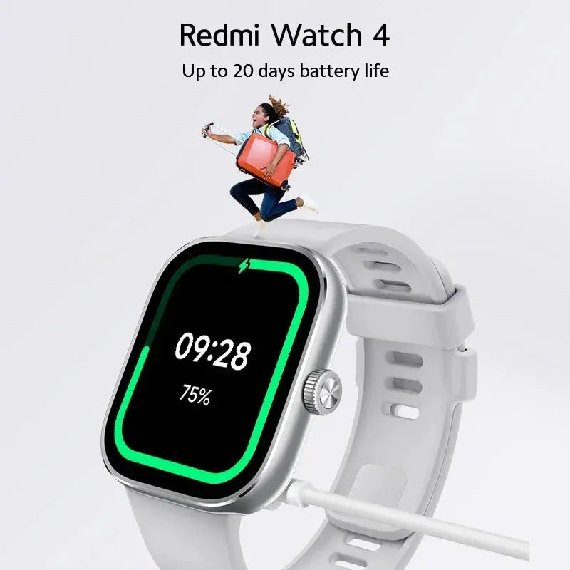 Redmi Watch 4 - 1.97" AMOLED, 20-Day Battery, 5-System GNSS Sparkling Chamber