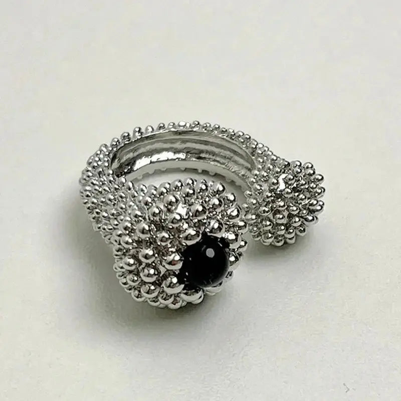 Luxury Temperament Metal Open Rings for Women Sparkling Chamber