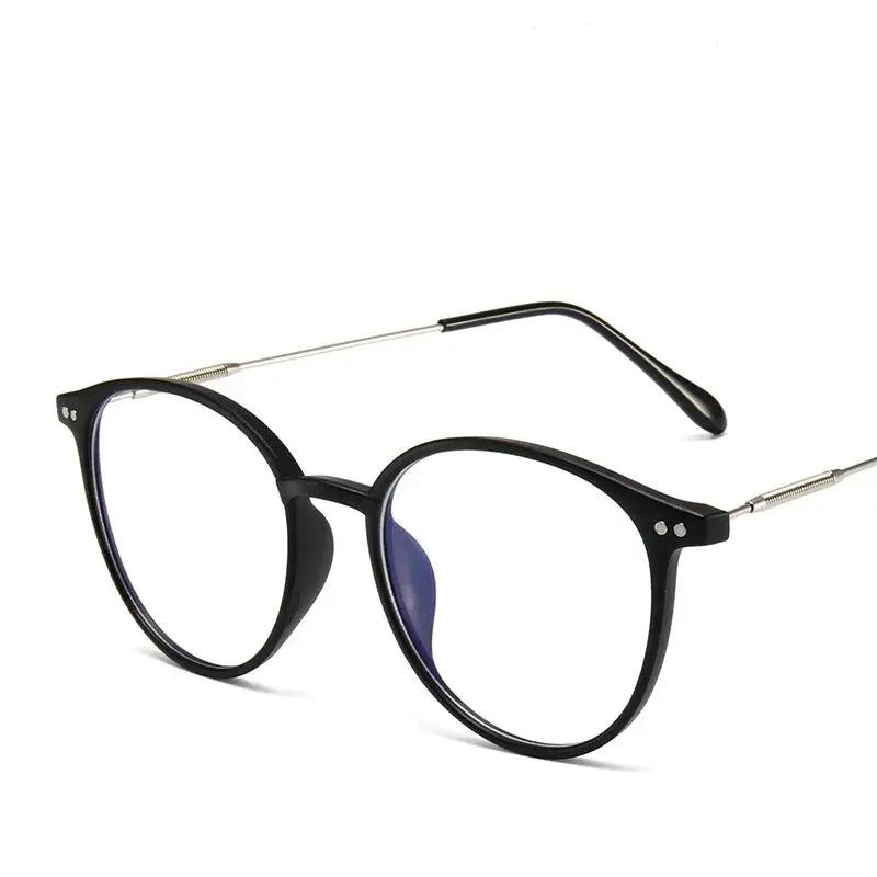 Men And Women Round Anti Blue Glasses Computer Frame Optical Lenses New Arrival 2023 Sparkling Chamber