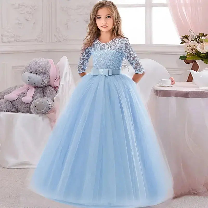 Girls' Princess Party Dress – Christmas, Birthday, Wedding (3-14Y) Sparkling Chamber